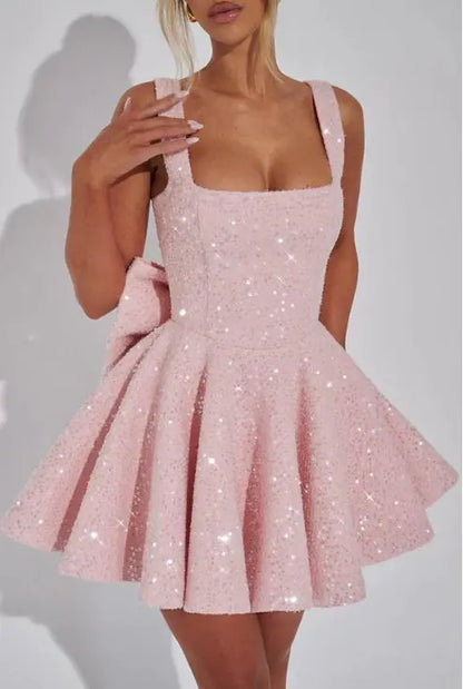 Robe nœud papillon pour femme