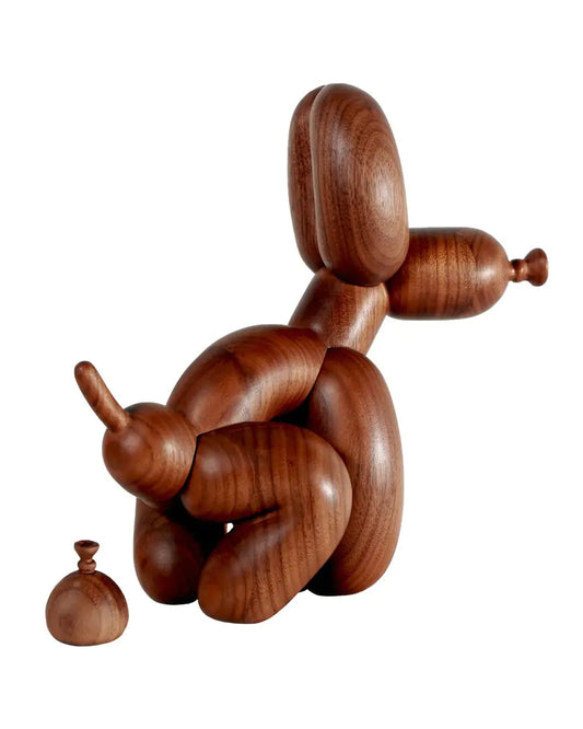 Sculpture d'art Chien Ballon en bois par Jeff Koons