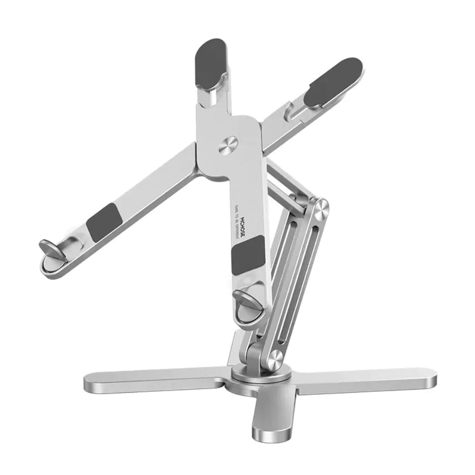 Support pliable et ajustable pour ordinateur portable avec système de refroidissement