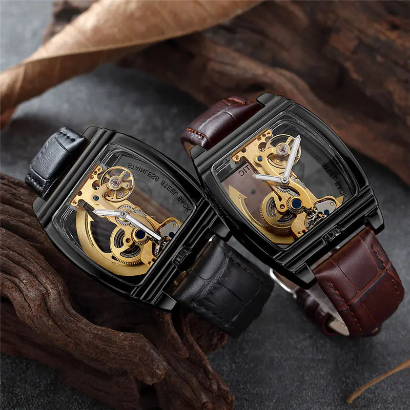 SHENHUA Fashion Dual-Sided Transparent Automatic Watch