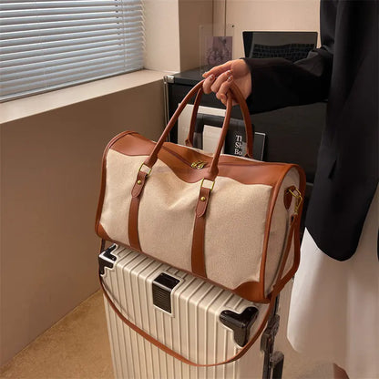 Sac à bandoulière de voyage en toile grande capacité