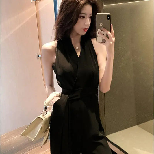 Women's Trendy Wide Leg Pants and Sleeveless vest Set