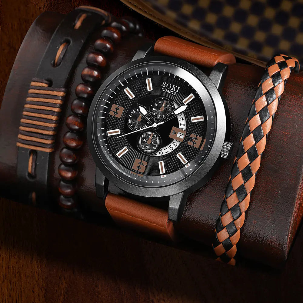 Ensemble de montres de mode pour homme par Soki