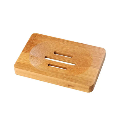 Natural Bamboo Soap Box with Drainage for Travel Use