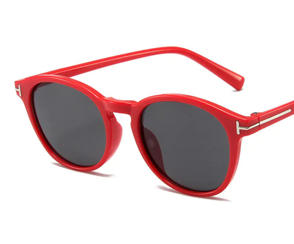 Lunettes de soleil rondes rétro pour hommes et femmes (noir)