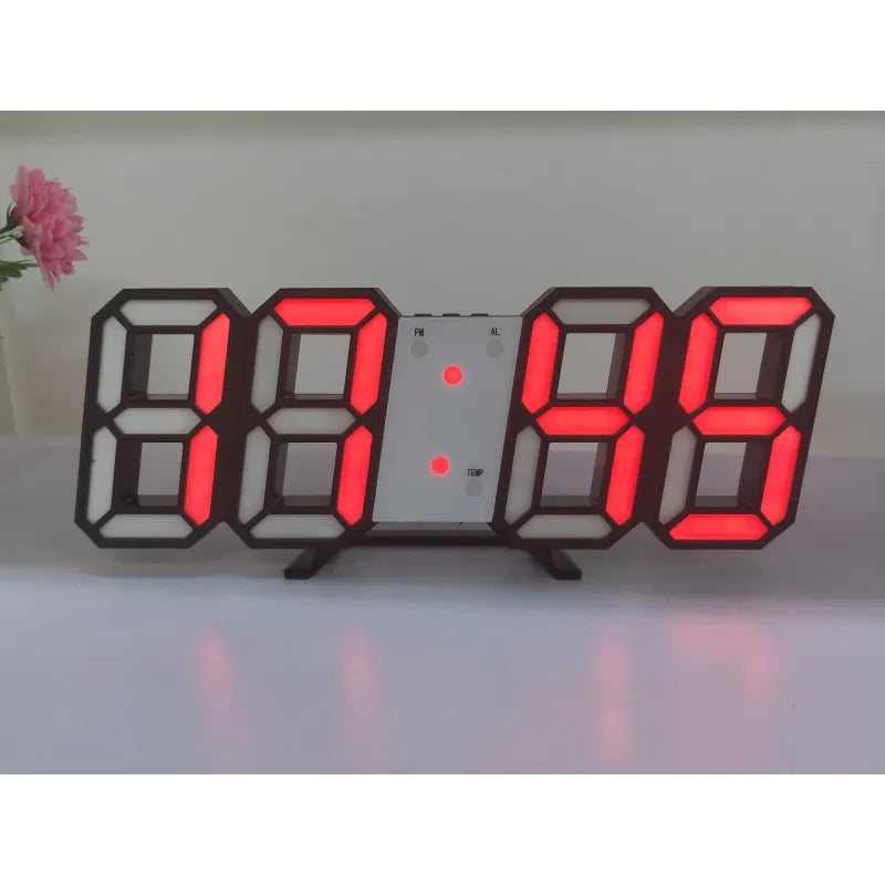 모던 3D LED 디지털 벽시계