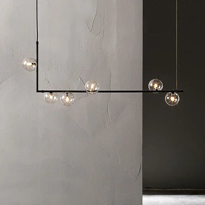 Suspension luminaire artistique en verre de style nordique pour salle à manger