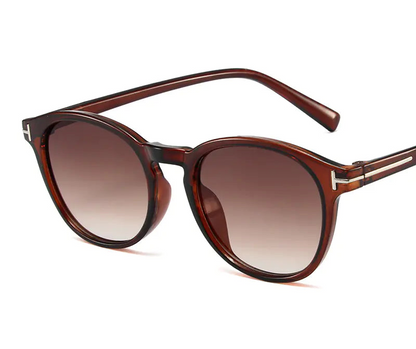 Lunettes de soleil rondes rétro pour hommes et femmes (noir)