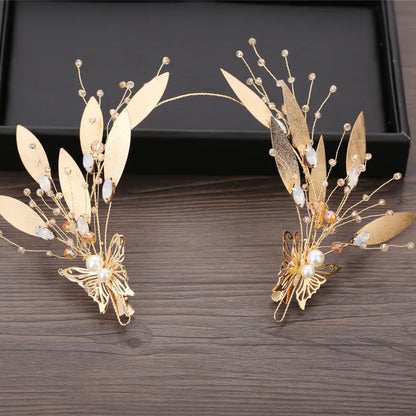 Bridal Headpiece Set with Baroque Earrings and Accessories