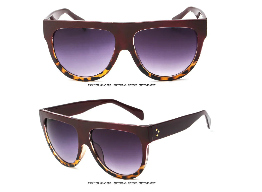 Sunglasses with Studded Design and Oversized Frames