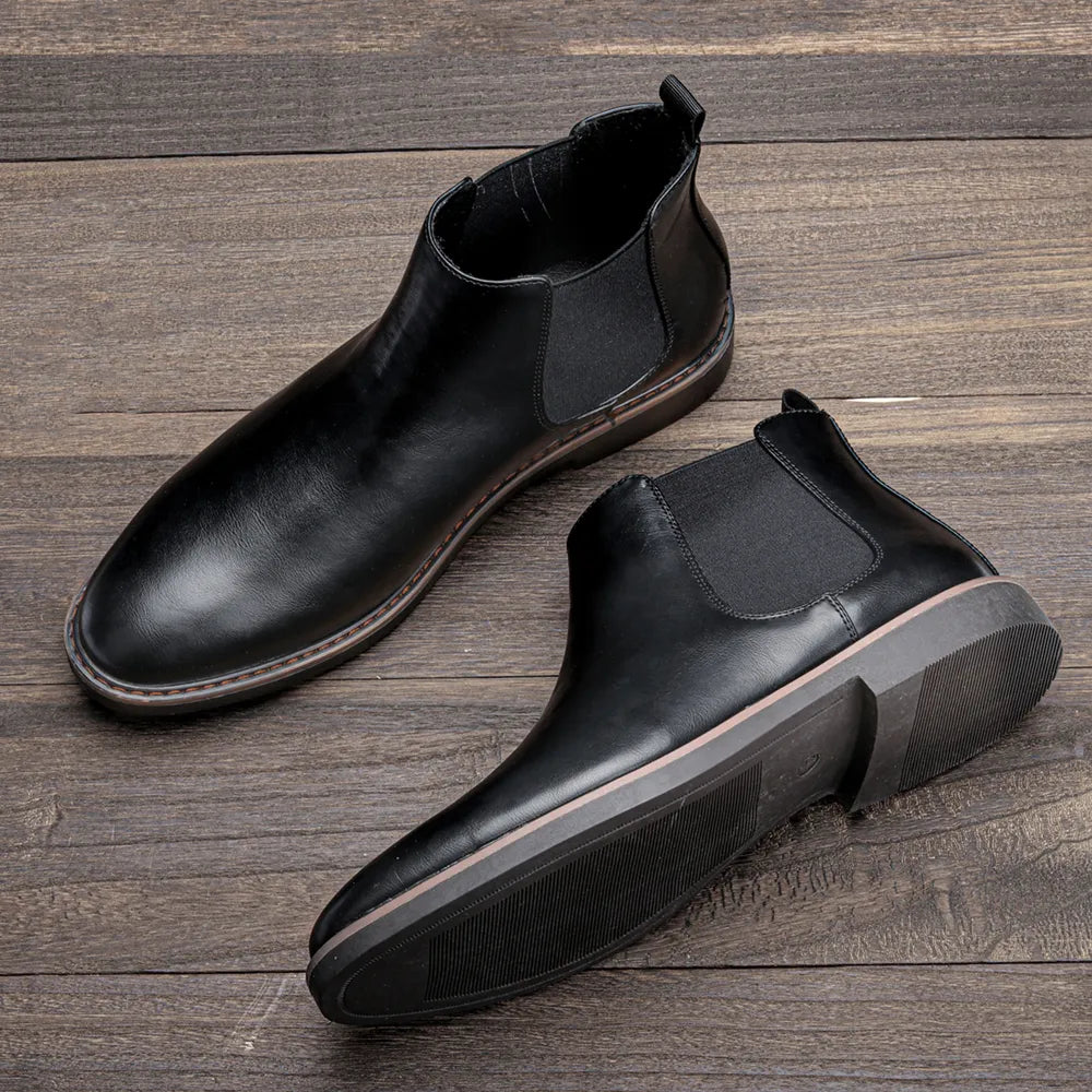 Chaussures imperméables en cuir pour homme