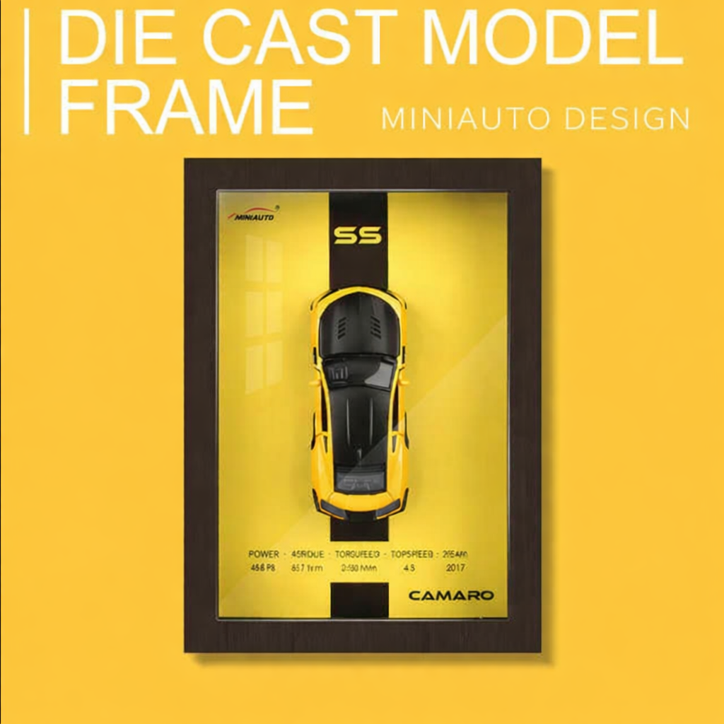 Décoration murale en alliage modèle Car Frame 32™ (Pièce unique)
